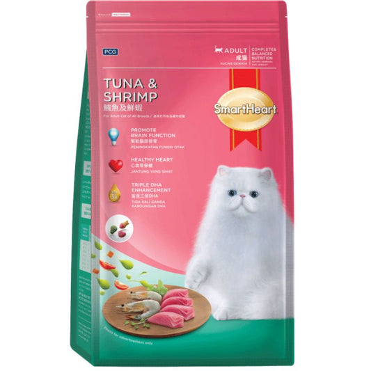 Smart Heart Tuna & Shrimp Adult Dry Cat Food [2 Size]
