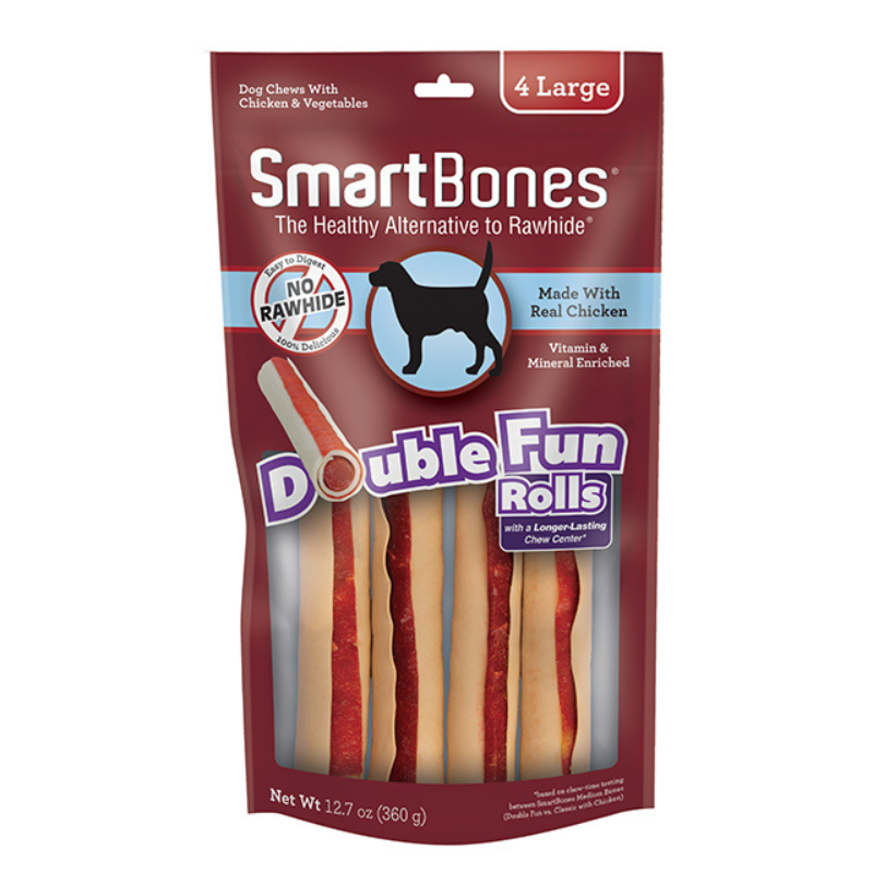 Smartbones DoubleTime Rolls Chicken [2 Sizes]