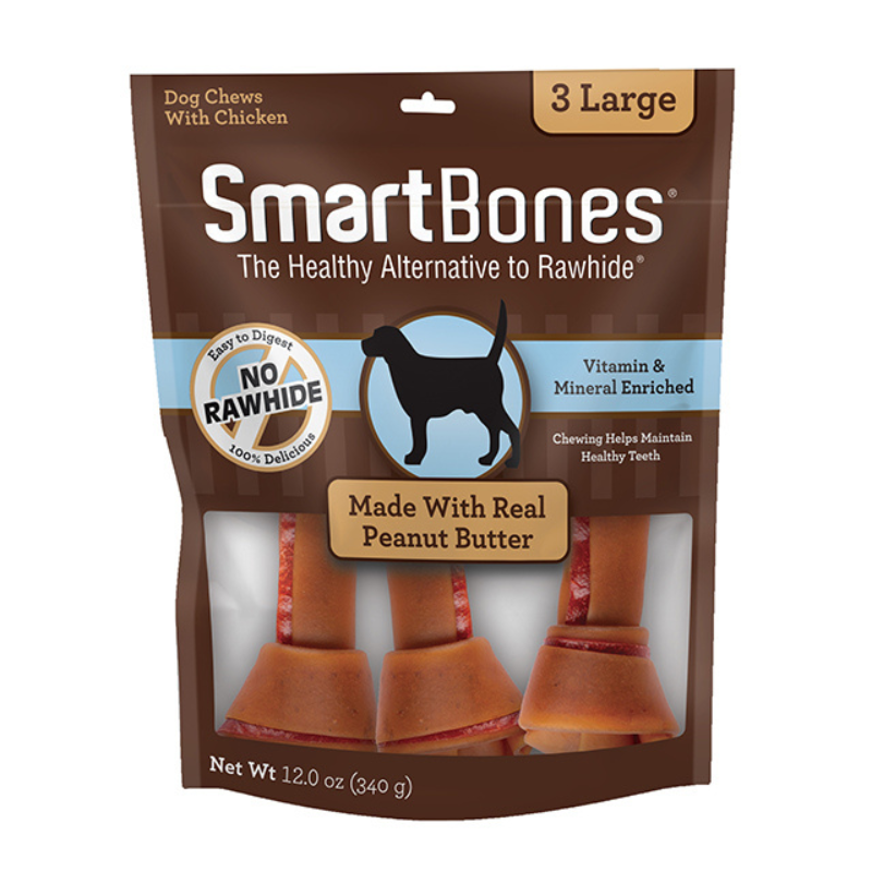 Smartbones Peanut Butter Classic Bone Chews For Dogs [3 Sizes]