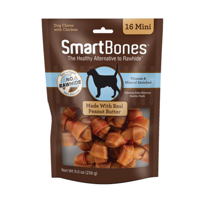 Smartbones Peanut Butter Classic Bone Chews For Dogs [3 Sizes]