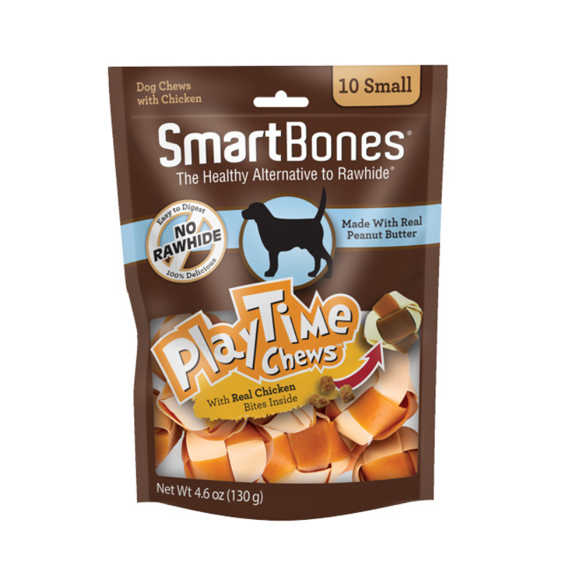 Smartbones PlayTime Chews Peanut Butter [2 Sizes]
