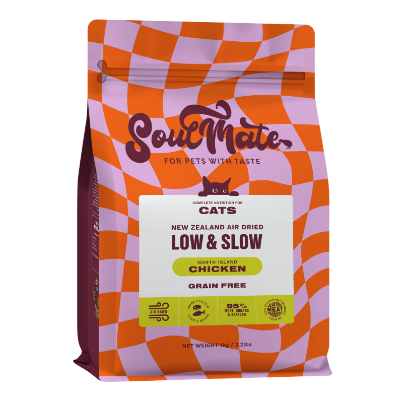 SoulMate Low & Slow Air Dried Cat Food - Chicken