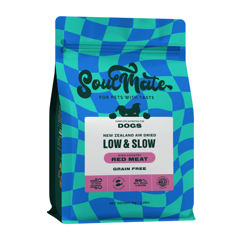 SoulMate Low & Slow Air Dried Dog Food - Red Meat