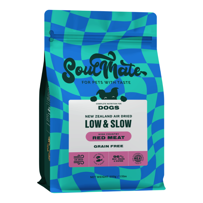 SoulMate Low & Slow Air Dried Dog Food - Red Meat