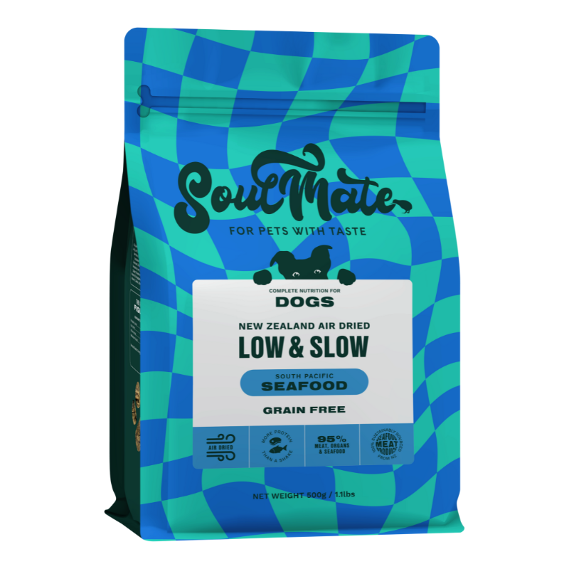 SoulMate Low & Slow Air Dried Dog Food - Seafood