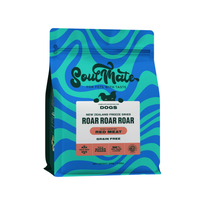 SoulMate Roar Roar Roar Freeze Dried Dog Food - Red Meat