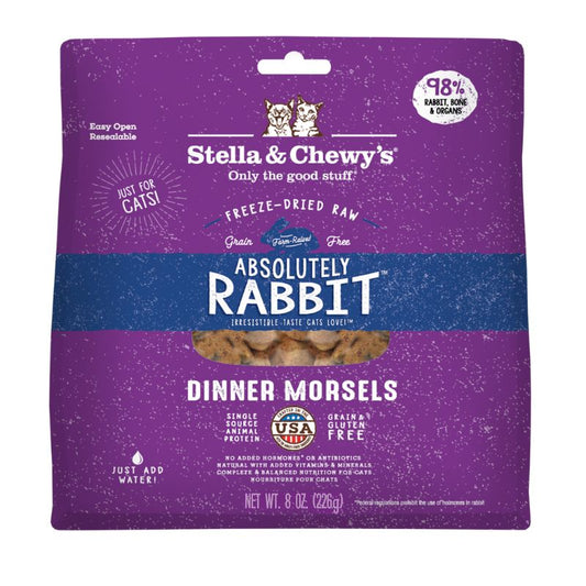 Stella & Chewy's Absolutely Rabbit Dinner Morsels Freeze-Dried Cat Food - 8 oz