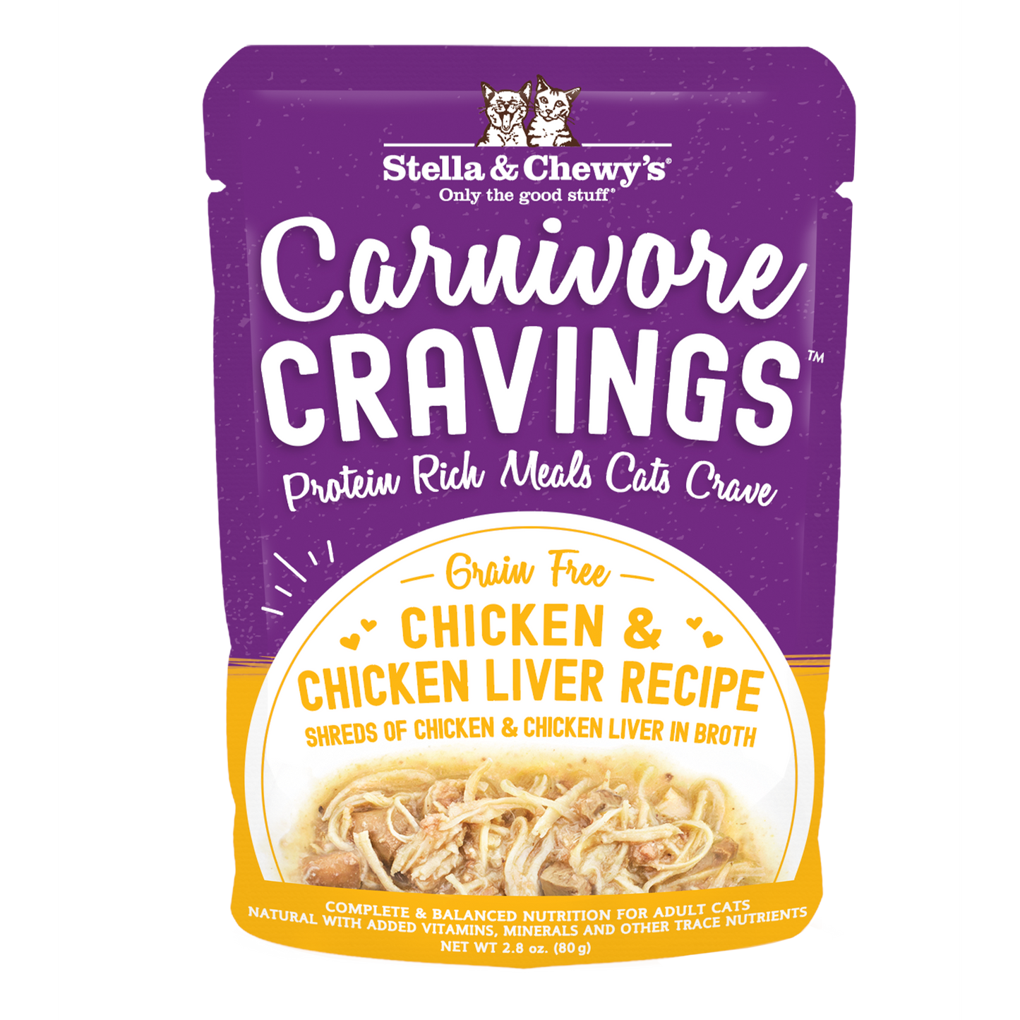 Stella & Chewy's Carnivore Cravings Chicken And Chicken Liver Recipe Cat Food Pouch