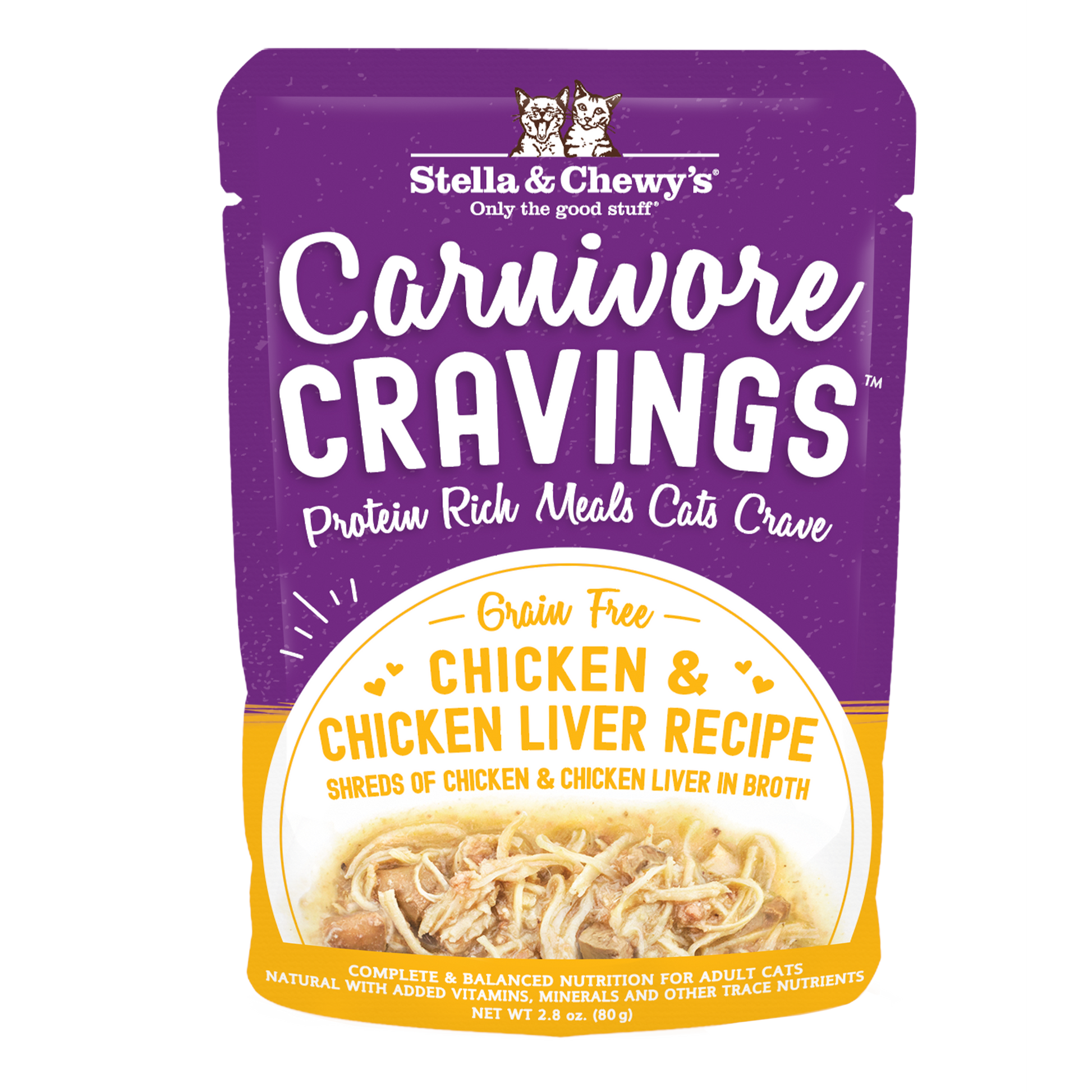 Stella & Chewy's Carnivore Cravings Chicken And Chicken Liver Recipe Cat Food Pouch