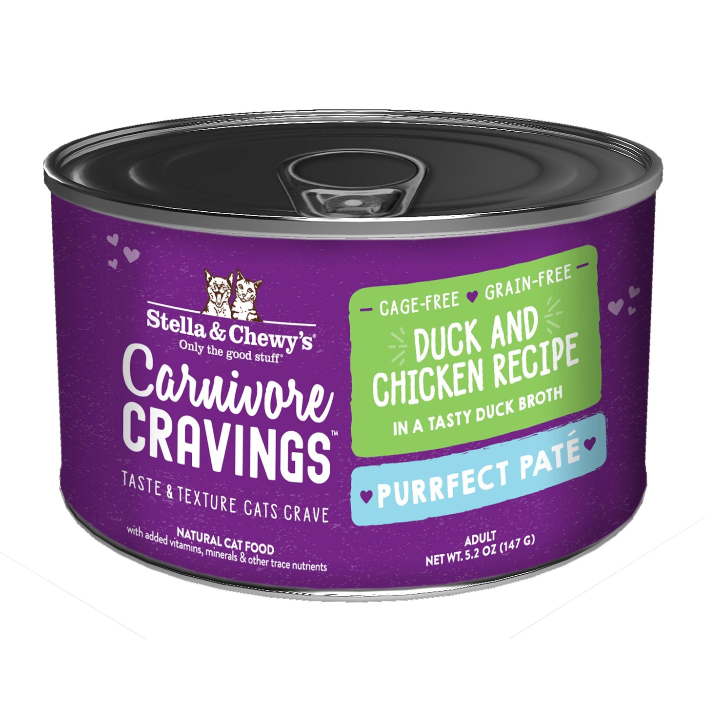 Stella & Chewy's Carnivore Cravings Purrfect Pate Can - Duck And Chicken In Broth
