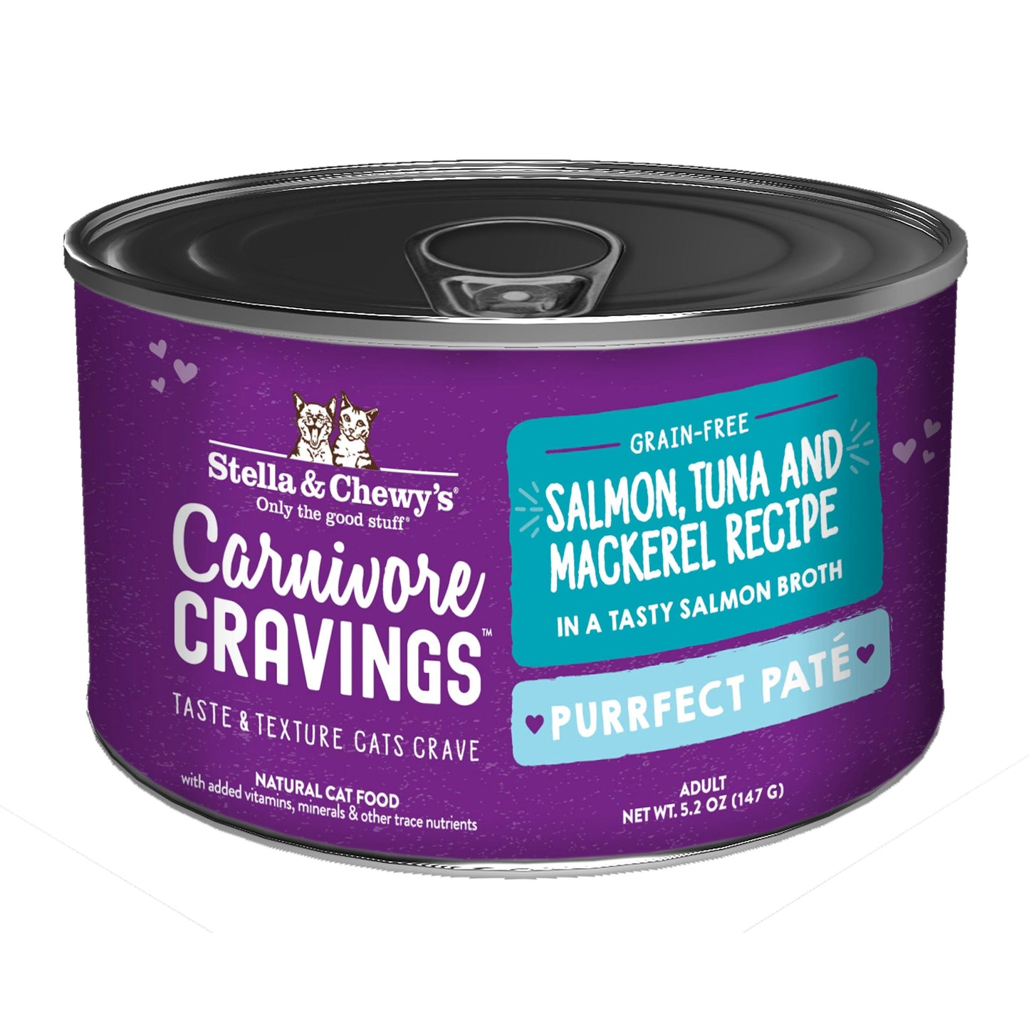 Stella & Chewy's Carnivore Cravings Purrfect Pate Can - Salmon Tuna And Mackerel In Broth