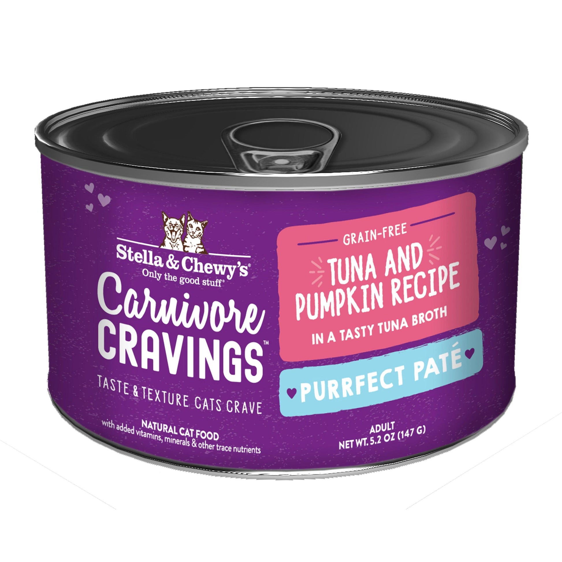 Stella & Chewy's Carnivore Cravings Purrfect Pate Can - Tuna And Pumpkin In Broth