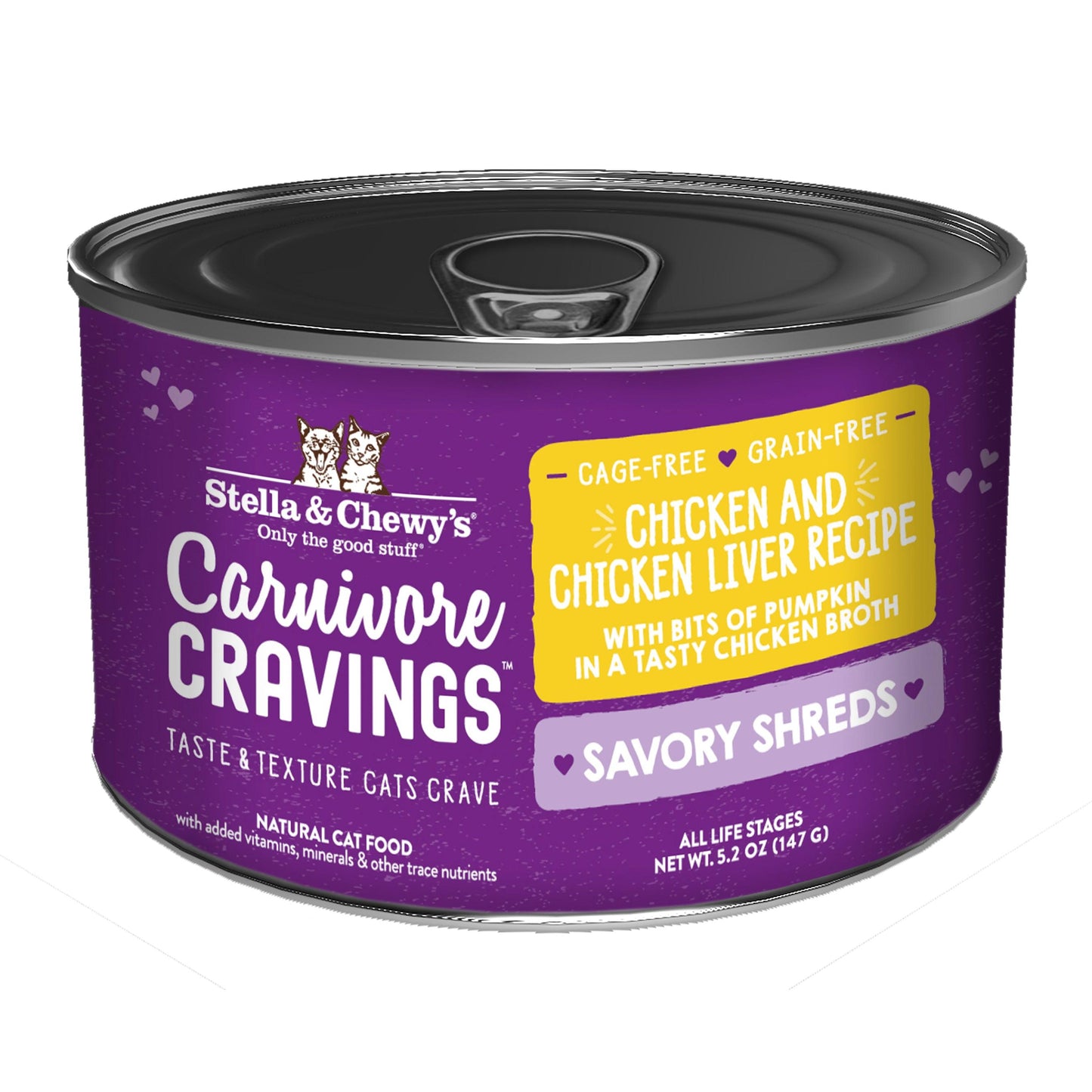 Stella & Chewy's Carnivore Cravings Savory Shreds Can - Chicken And Chicken Liver In Broth