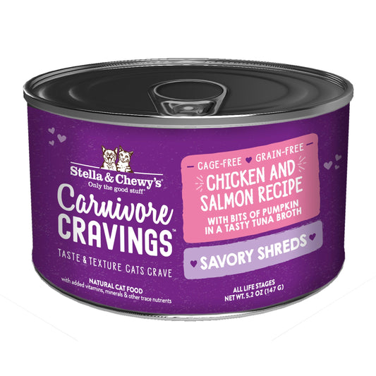 Stella & Chewy's Carnivore Cravings Savory Shreds Can - Chicken And Salmon In Broth