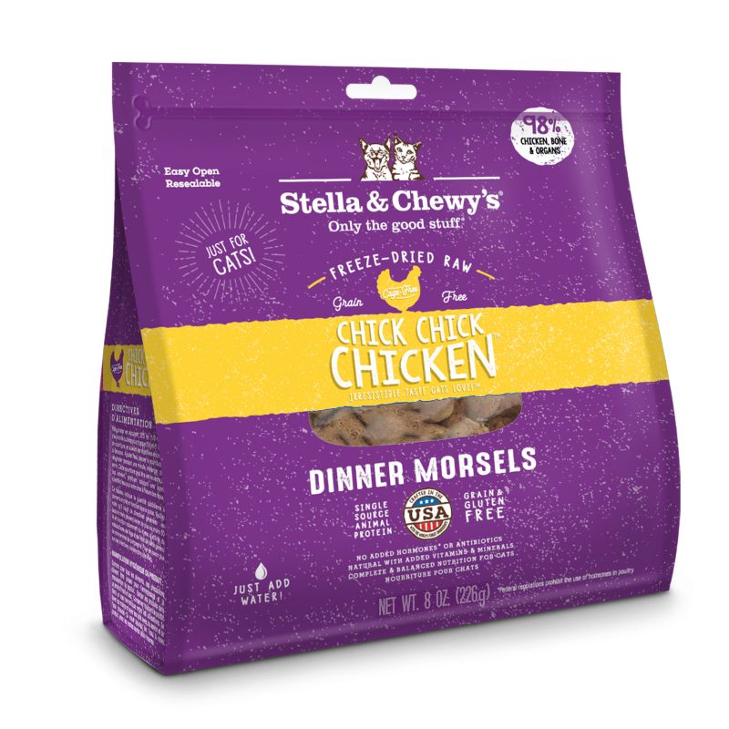 Stella & Chewy's Chick Chick Chicken Dinner Morsels Freeze-Dried Cat Food [2 Size]