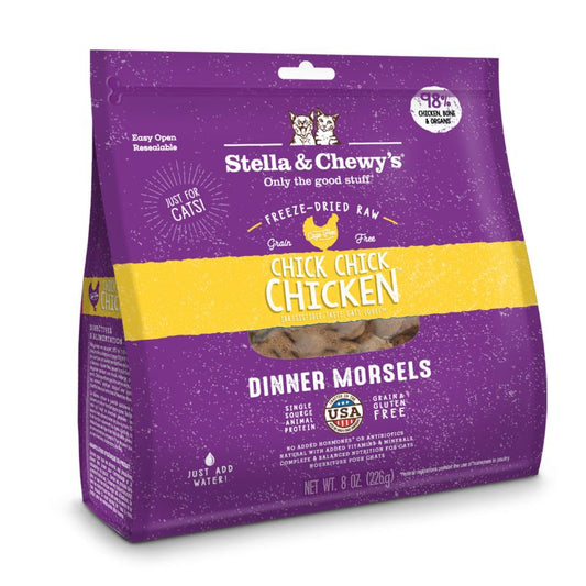 Stella & Chewy's Chick Chick Chicken Dinner Morsels Freeze-Dried Cat Food [2 Size]