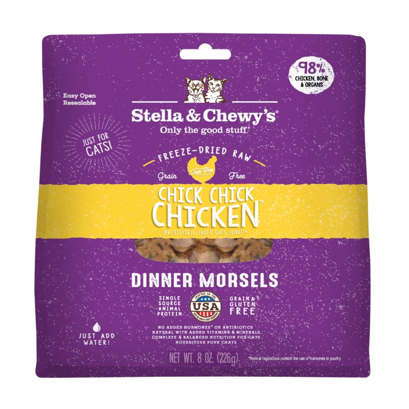 Stella & Chewy's Chick Chick Chicken Dinner Morsels Freeze-Dried Cat Food [2 Size]