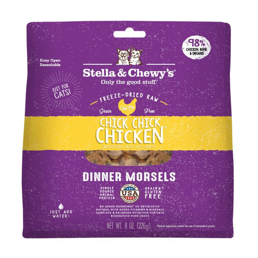 Stella & Chewy's Chick Chick Chicken Dinner Morsels Freeze-Dried Cat Food [2 Size]