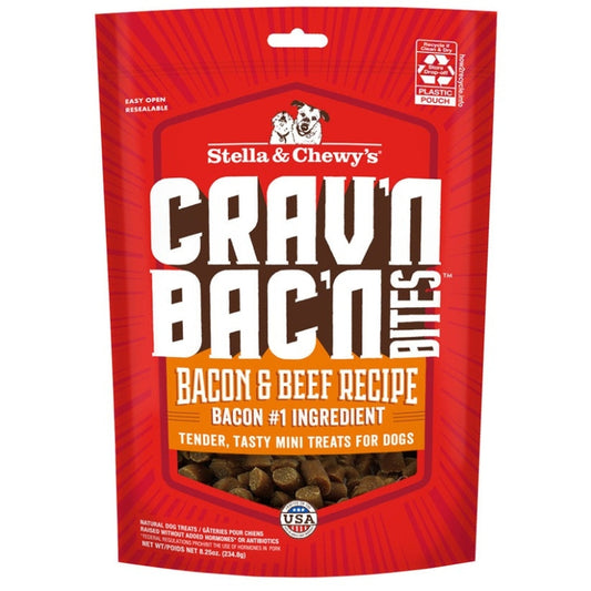 Stella & Chewy's Crav'n Bac'n Bites Bacon & Beef Dog Treats - 8.25 oz