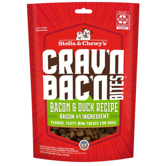 Stella & Chewy's Crav'n Bac'n Bites Bacon & Duck Dog Treats - 8.25 oz