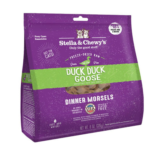 Stella & Chewy's Duck Duck Goose Dinner Morsels Freeze-Dried Cat Food [2 Size]