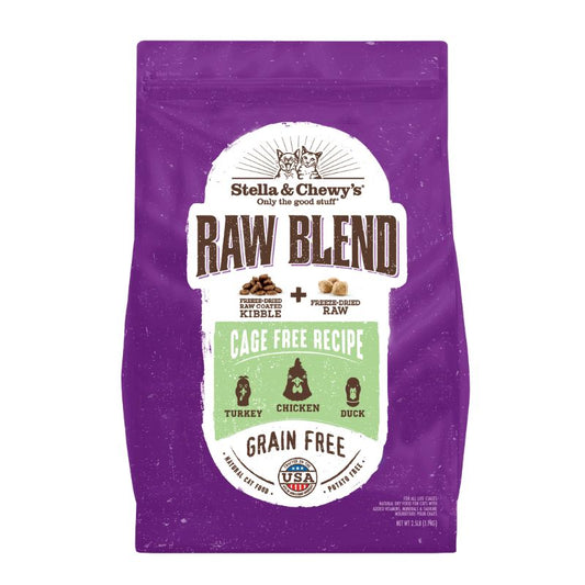 Stella & Chewy's Freeze-Dried Raw Blend Kibble Cage Free Chicken Grain-Free Dry Cat Food [3 Size]