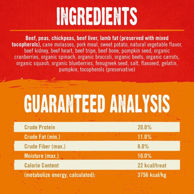 Stella & Chewy's Freeze-Dried Raw Coated Biscuits Beef Grain-Free Dog Treats - 9 oz