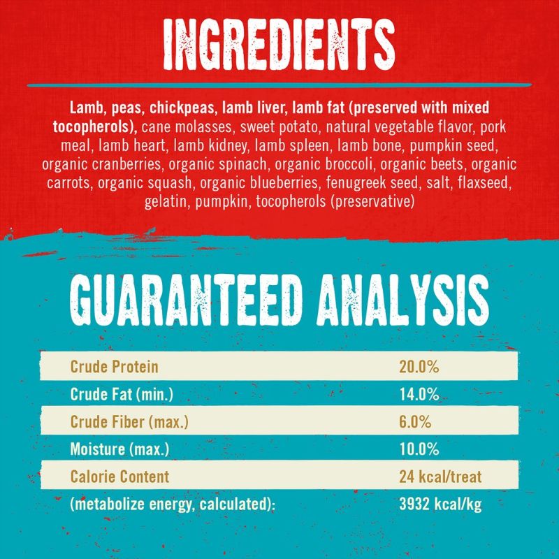 Stella & Chewy's Freeze-Dried Raw Coated Biscuits Lamb Grain-Free Dog Treats - 9 oz