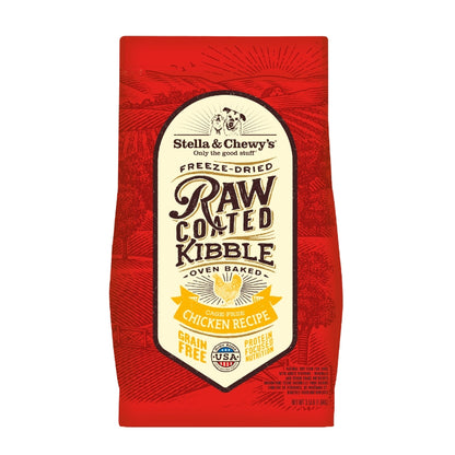 Stella & Chewy's Freeze-Dried Raw Coated Kibble Chicken Grain-Free Dry Dog Food [2 Size]