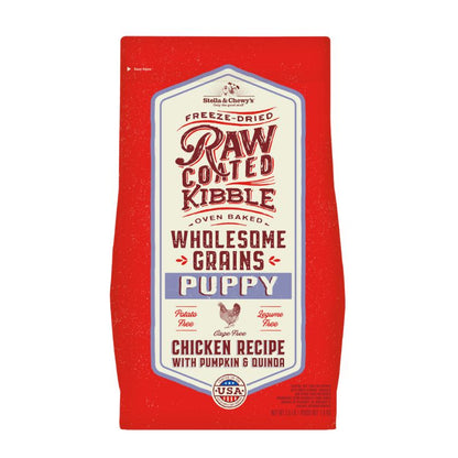 Stella & Chewy's Freeze-Dried Raw Coated Kibble Wholesome Grains Chicken Puppy Dry Dog Food [2 Size]