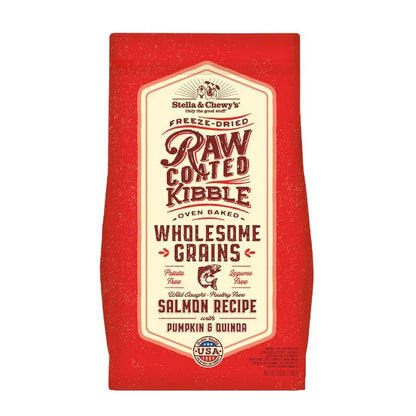 Stella & Chewy's Freeze-Dried Raw Coated Kibble Wholesome Grains Salmon With Pumpkin & Quinoa Dry Dog Food [2 Size]