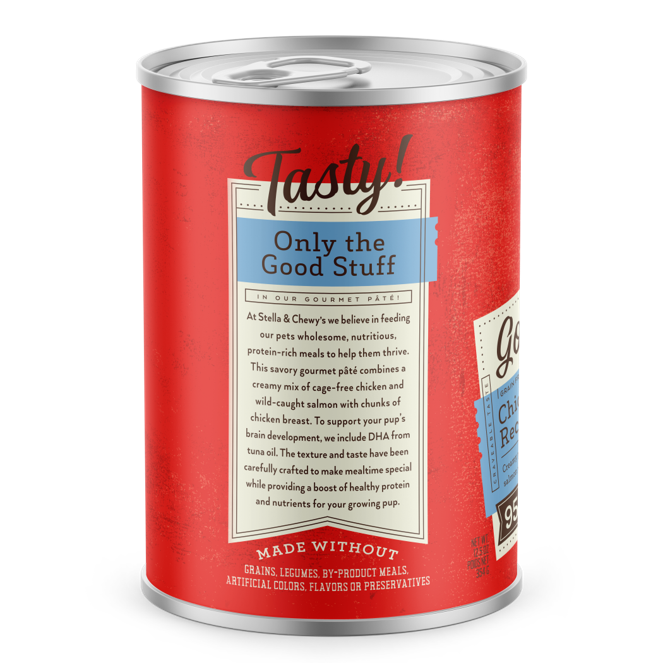 Stella & Chewy's Gourmet Pate For Dogs - Puppy Chicken & Salmon Recipe