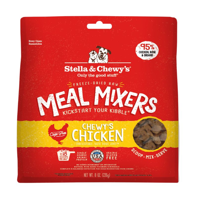 Stella & Chewy's Meal Mixers Chewy's Chicken Grain-Free Freeze-Dried Raw Dog Food [2 Size]