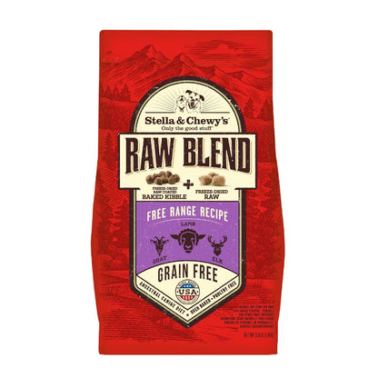 Stella & Chewy's Raw Blend Free Range Kibble With Freeze-Dried Raw Grain-Free Dry Dog Food [2 Size]