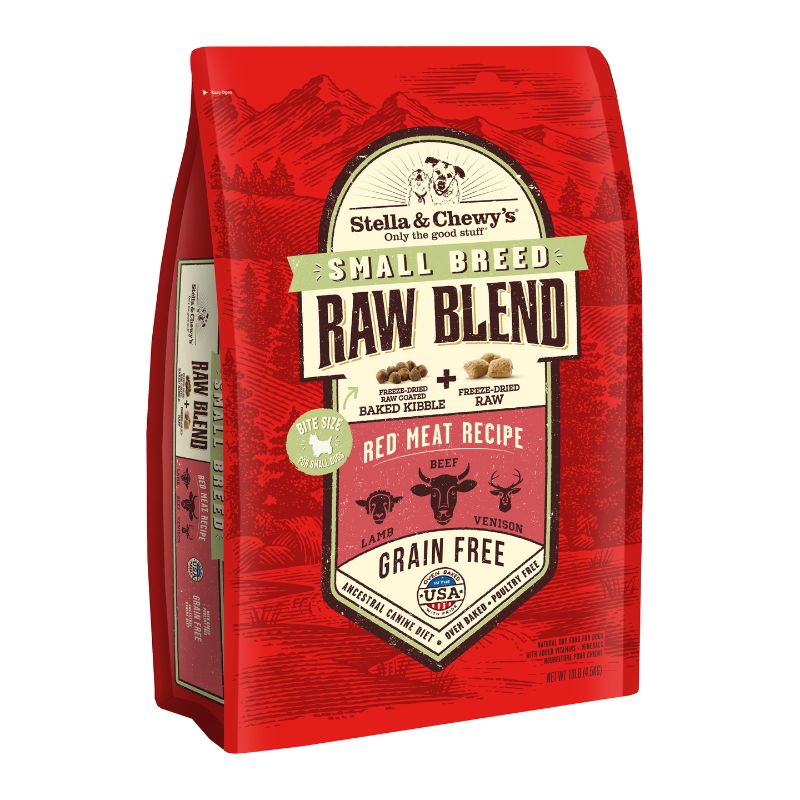 Stella & Chewy's Raw Blend Red Meat Kibble With Freeze-Dried Raw Small Breed Grain-Free Dry Dog Food [2 Size]