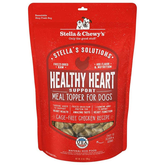 Stella & Chewy's Stella's Solutions Healthy Heart Support Chicken Grain-Free Freeze-Dried Raw Dog Food - 13 oz