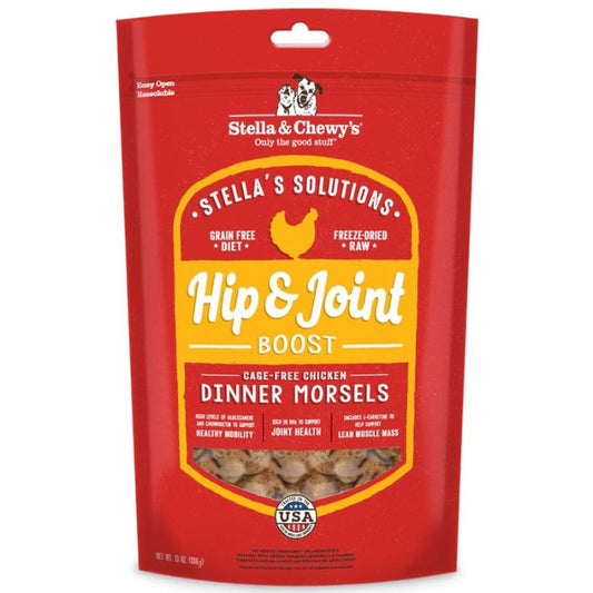 Stella & Chewy's Stella's Solutions Hip & Joint Boost Chicken Grain-Free Freeze-Dried Raw Dog Food [2 Size]