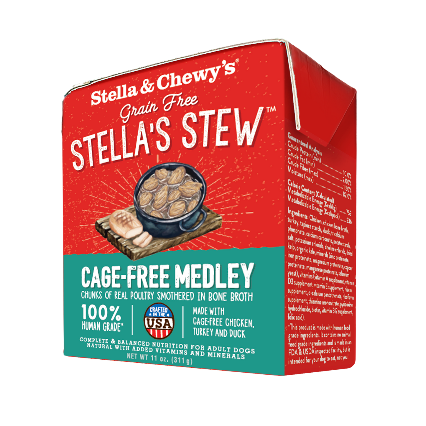 Stella & Chewy's Stew Cage-free Medley Recipe Wet Dog Food