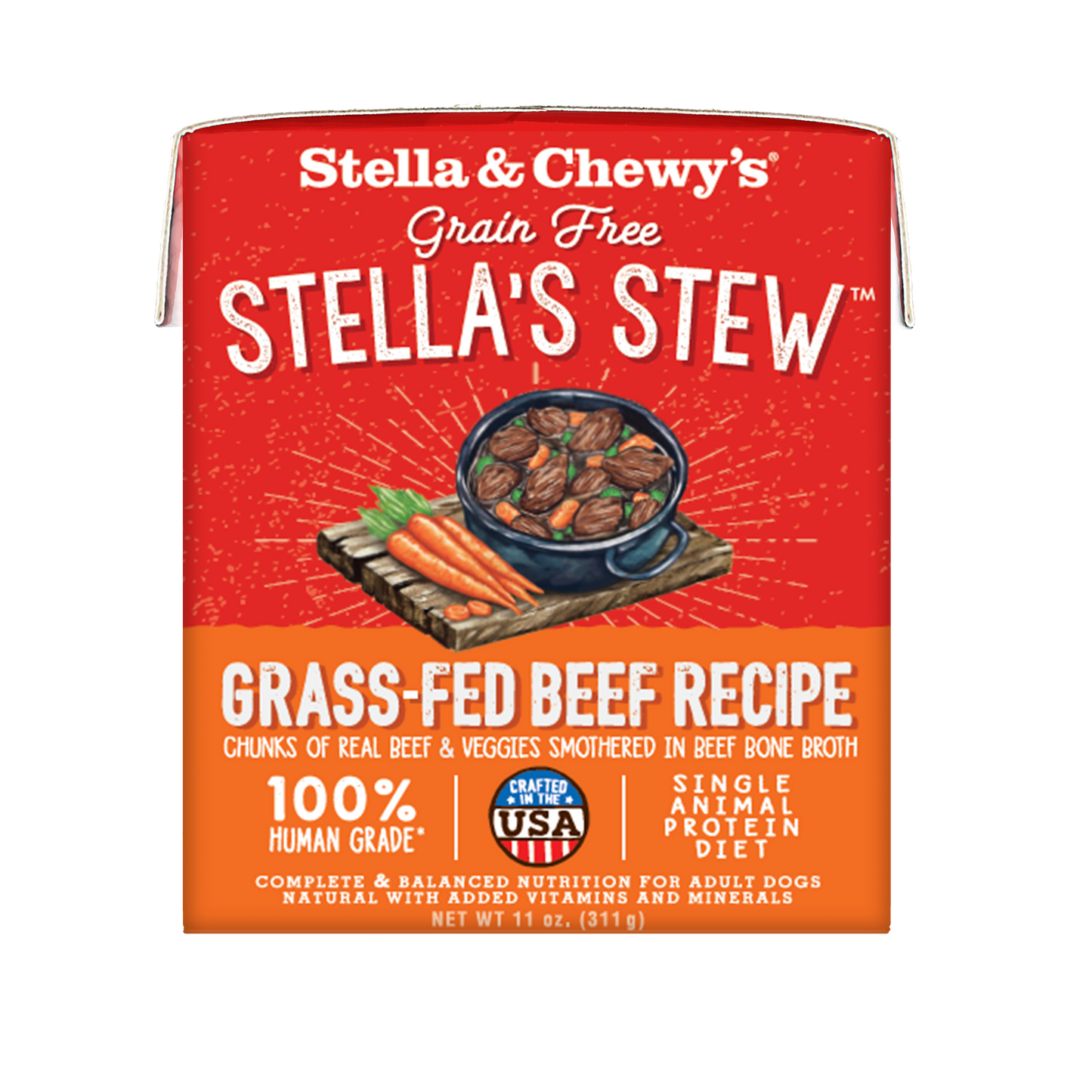 Stella & Chewy's Stew Grass-fed Beef Dog Food