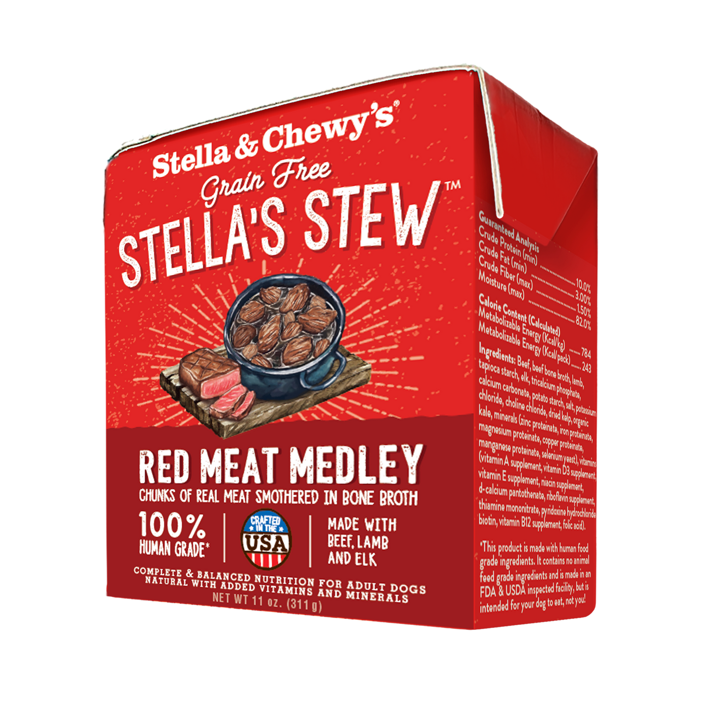 Stella & Chewy's Stew Red Meat Medley Recipe Wet Dog Food