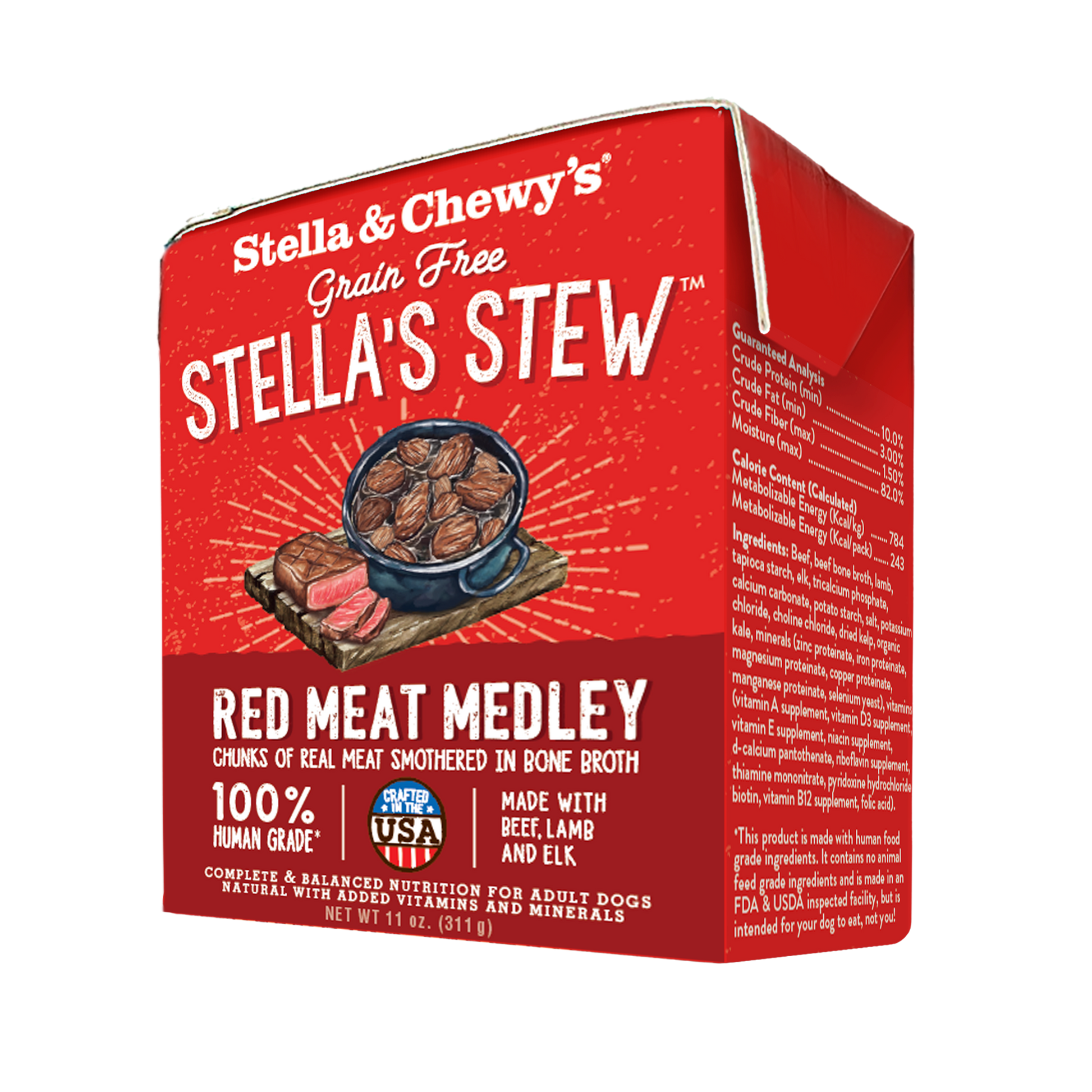 Stella & Chewy's Stew Red Meat Medley Recipe Wet Dog Food