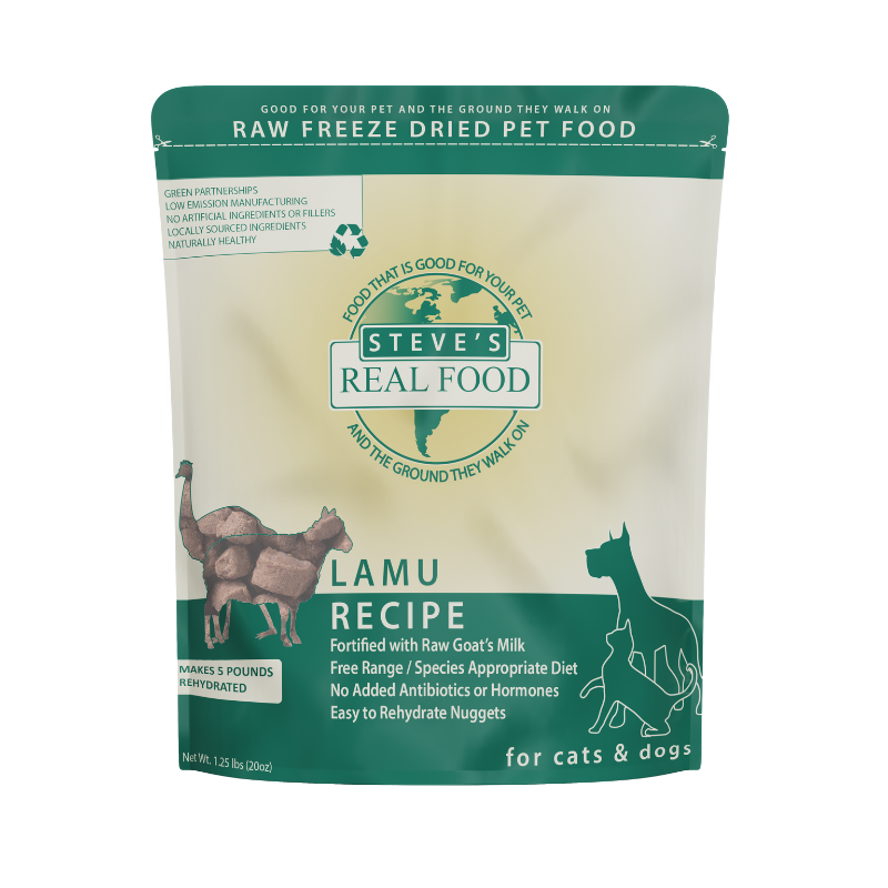 Steve's Real Food Freeze Dried Raw 20oz - Lamu