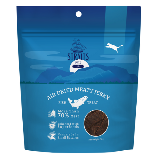 Straits Pets Air Dried Meaty Jerky Fish Cat - 50g