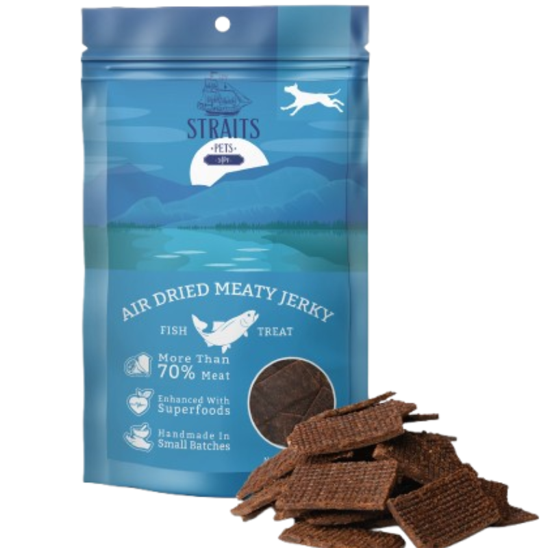 Straits Pets Air Dried Meaty Jerky Fish For Dogs - 100g