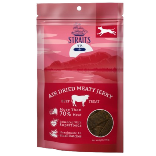 Straits Pets Air Dried Meaty Jerky For Dogs - 100g