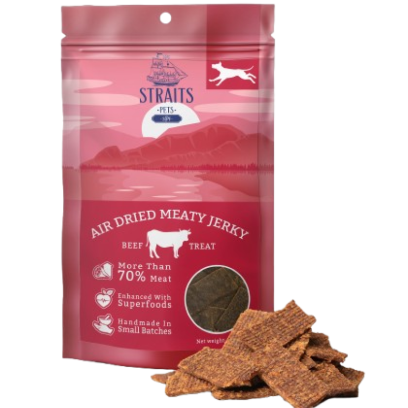 Straits Pets Air Dried Meaty Jerky For Dogs - 100g