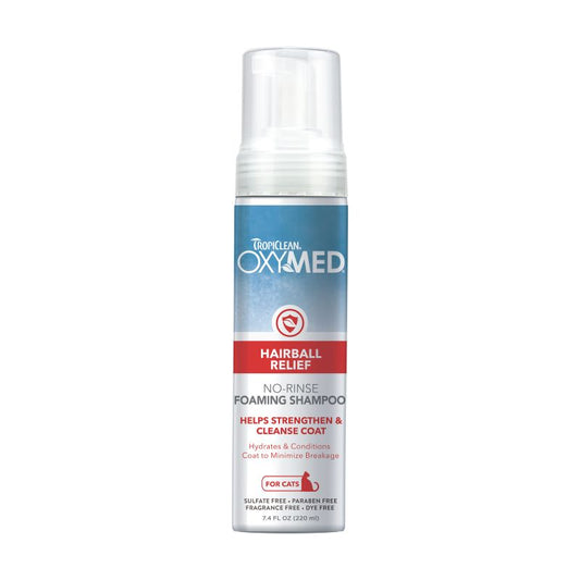 TropiClean OxyMed Waterless Dry Shampoo for Cats, 7.4oz