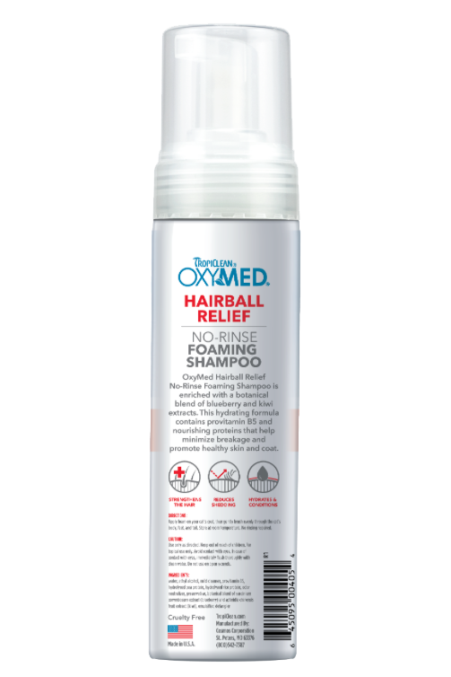 TropiClean OxyMed Waterless Dry Shampoo for Cats, 7.4oz