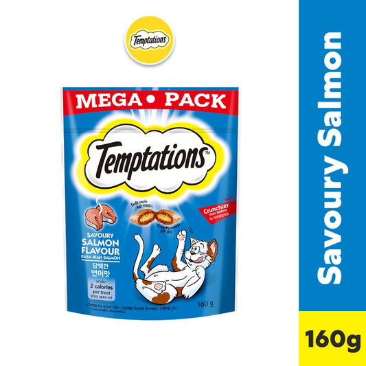 Temptations Cat Savoury Salmon Flavour 160g