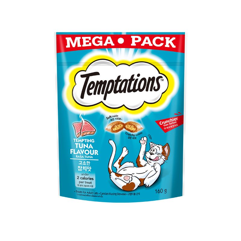 Temptations Cat Tempting Tuna Flavour 160g